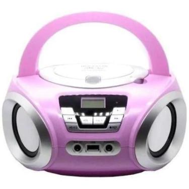 Imagem de Rádio Megastar Rosa Bluetooth Fm Usb 1200W P.M.P.O