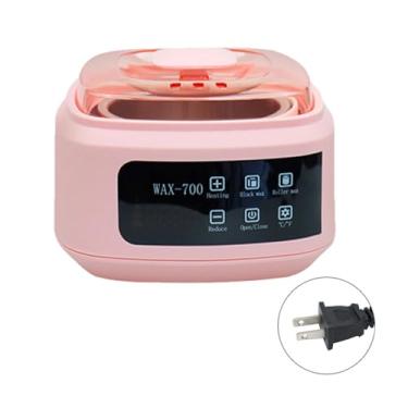 Imagem de Kokiya Aquecedor de cera elétrico resistente, portátil, com temperatura ajustável, para mulheres e homens, depilação para salão, Rosa