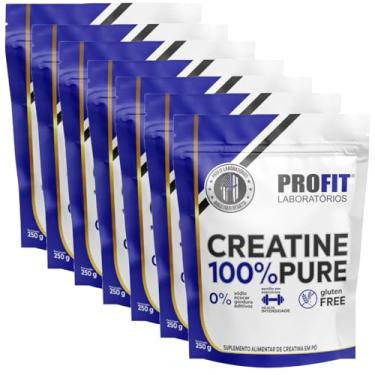 Imagem de Kit 7x Creatina Monohidratada 100% Pura 250g Refil - Profit Labs