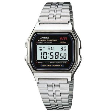 Imagem de Relógio Casio Masculino Ref: A159wa-n1df Vintage Prateado