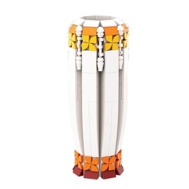 Imagem de Conjunto de brinquedos de construção: vaso de flores com 259 tijolos c