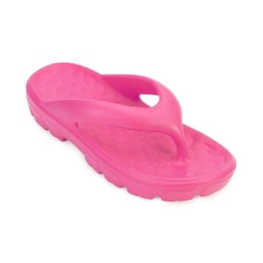 Imagem de Sandália Chinelo Ortopédico Nuvem Unissex de Dedo em EVA Leve com Solado Antiderrapante e Palmilha Macia (Rosa Escuro, BR, Adulto, Numérico, 34)