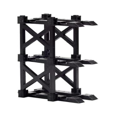 Imagem de simhoa Expositor de miniaturas de veículos em escala 1:64, vitrine prática e organizador para decoração de mesa, coleção de artesanato realista, 8cm X 4.8cm X 8cm