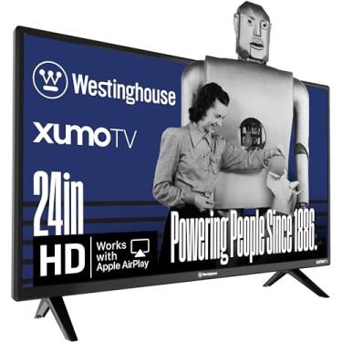 Imagem de Westinghouse Smart TV de 61.0 cm, TV HD Xumo com controle remoto de voz, televisão de tela plana com Dolby Atmos, Bluetooth, Apple AirPlay, Wi-Fi e conectividade móvel