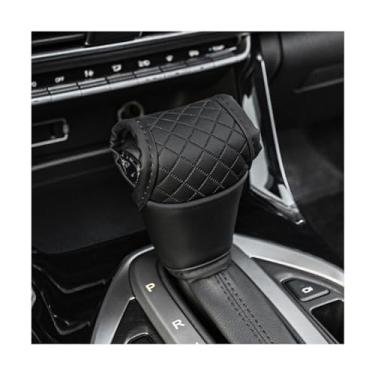 Imagem de Capa de manípulo de mudança de marchas de carro, protetor de couro para veículos, antiderrapante, acessórios de decoração de alavanca de câmbio de interiores automotivos, universal para SUV, caminhão