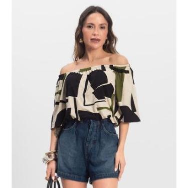 Imagem de Blusa Feminina Ciganinha Infinita Cor Preto-Feminino