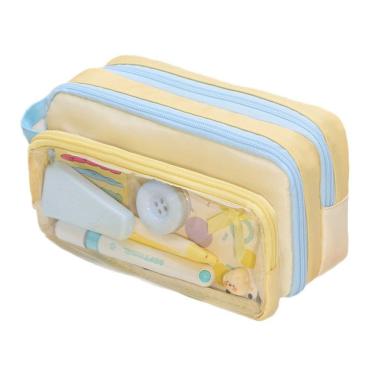 Imagem de Estojo de lápis transparente de grande capacidade removível