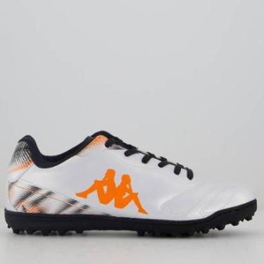 Imagem de Chuteira Kappa Rapid Society I Prata e Laranja-Masculino