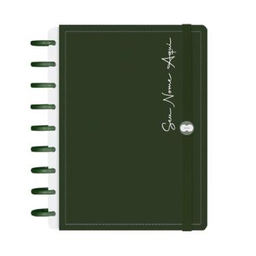 Imagem de Caderno De Disco Iscool Inteligente 140 Folhas Personalizado Solid Colors Verde Militar M+