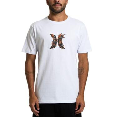 Imagem de Camiseta Hurley Plus Size Icon Garden Branca, 2G, Branco