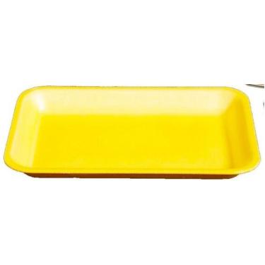 Imagem de 400 Bandeja De Isopor Amarela B03 Rasa 23,5X18X1,6Cm (1Pct) - Ultra