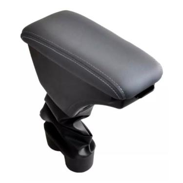 Imagem de Apoio de Braço Com Porta Objetos Chevrolet Agile 2009 2015 (Preto - Costura Preta)