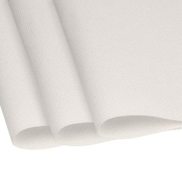 Imagem de Tecido ponto cruz 14 unidades tecido Aida 71 x 48 cm tamanho grande reserva clássico ponto cruz suprimentos tecido bordado para casa DIY artesanato decoração feita à mão, bege claro