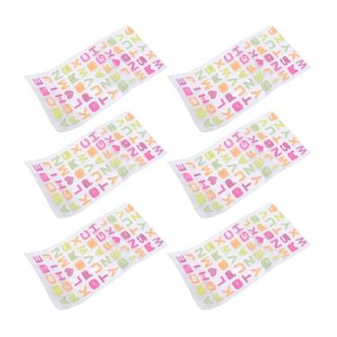 Imagem de Zerodis Adesivos de Letras Com 6 Folhas, Adesivos de Alfabeto, Letras Autoadesivas, Scrapbook para Home Office, Sala de Aula, Móveis, Portas, Decorações, Artesanato, Etiquetas, 6 Folhas, de