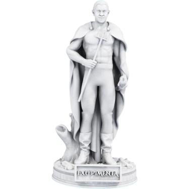 Imagem de Estátua Exu Pimenta Umbanda Candomblé (Cor Mármore)