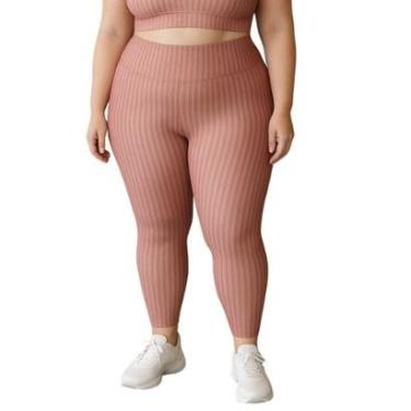 Imagem de Calça Legging Fitness Cintura Alta Cirrê 3D Plus Size Feminino Laura-Feminino