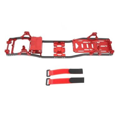 Imagem de Ainoli RC Chassis Frame Fibra de carbono Distância entre eixos Suspensão Acessório de viga para SCX10 1/10 (Vermelha)