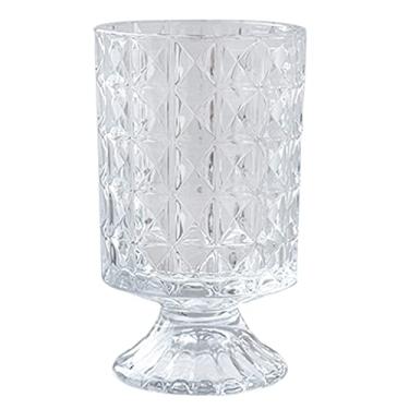 Imagem de YYBOES Vaso de vidro para flores, vaso de vidro criativo, luz transparente, decoração luxuosa, estilo europeu, arranjo de flores para cultivo de água, frasco de flores, fluxo decorativo artificial