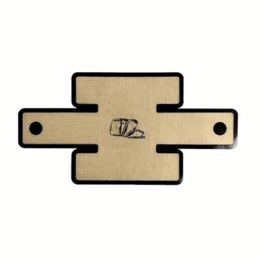 Imagem de 1 bandeja grande antiaderente de silicone para assar e pão – grande 49 x 25 cm, reutilizável, pizza/forma de pastelaria (preto)