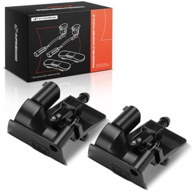 Imagem de A-Premium Bocal de lavagem de para-brisa adequado para BMW X5 2006-2013 X1 2009-2015 X6, dianteiro esquerdo e direito, aquecido, um conjunto de 2