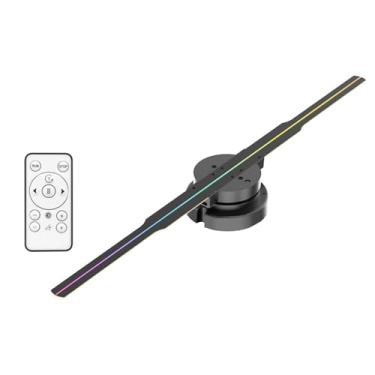Imagem de Máquina de Publicidade Projetor Holográfico 3D Olho Nu PD42 com 244 LEDs Tela Ventilador Imagem Flutuante Rotativa Montada em Parede Cartão Memória 16GB Alta Brilho WiFi Controle via Aplicativo Móvel
