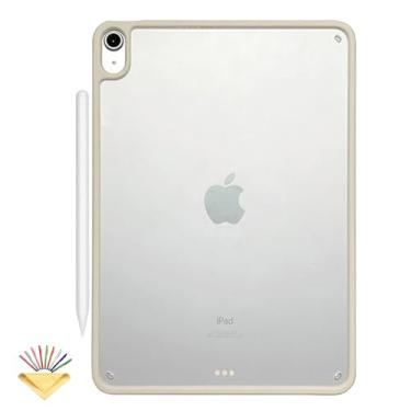 Imagem de UUcovers Capa para iPad Air de 11 polegadas (M3/M2) 2025/2024, suporta carregamento de lápis, acessório magnético translúcido rígido traseiro e à prova de choque, capa antiamarelamento para iPad Air