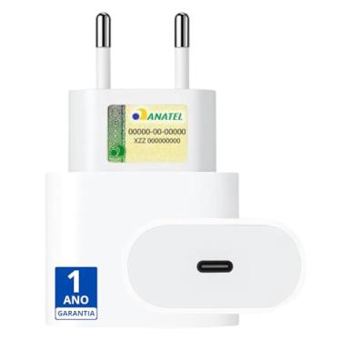 Imagem de Adaptador Fonte USB-C 30W Turbo Charge Premium Tipo C Universal Power Delivery, Compatível com iPhone, Samsung, iPad e Dispositivos Tipo C