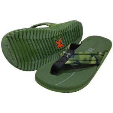 Imagem de Chinelo Sandália Kenner Nk6 Pro Verde Camuflado Masculino-Masculino