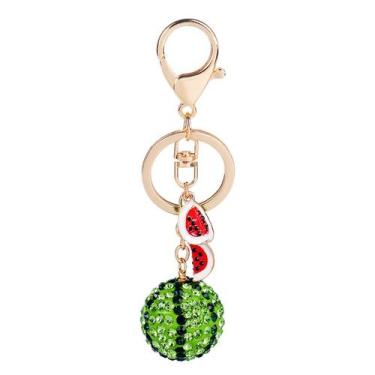 Imagem de Chaveiro Sparkling Watermelon com design de strass de 12 cm - yiweisai