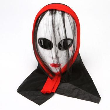 Imagem de Máscara de cosplay com capuz, vampiro, decoração de festa de Halloween