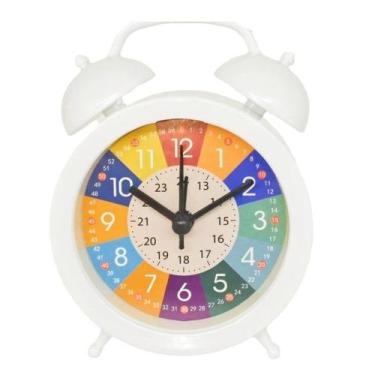 Imagem de Despertador Twin Bell colorido para crianças em material plástico - Yi