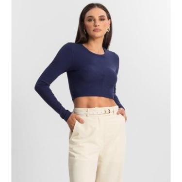 Imagem de Blusa Feminina Manga Longa Endless Azul-Feminino