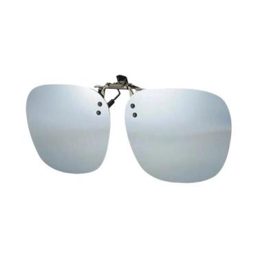 Imagem de Óculos De Sol Polarizados Clip-On Para Óculos De Grau, Armação Metálic