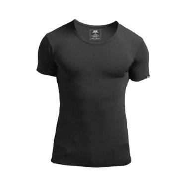 Imagem de Camiseta Masculina Slim Fit De Verão Com Manga Curta E Gola Redonda, C