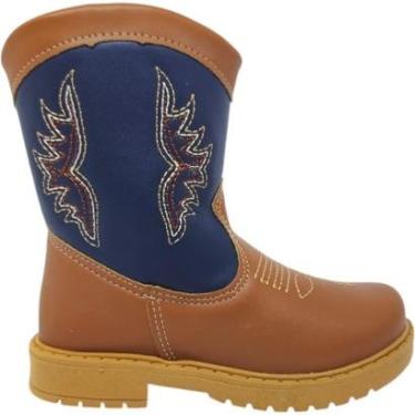 Imagem de Bota Infantil Menino Country Casual Dia a Dia Passeio Fazenda Sítio Campo com Zíper Conforto Unipass-Masculino