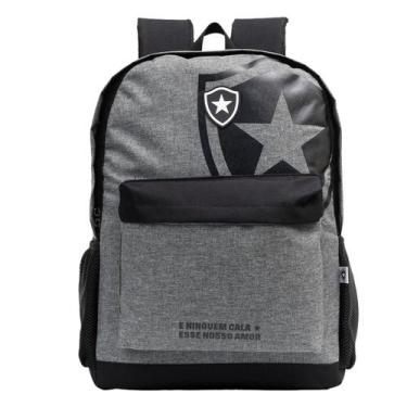 Imagem de Mochila De Costas Botafogo Masculino Notebook 18'' Escolar Cor:Preto, 
