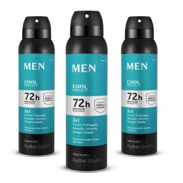Imagem de Combo Desodorante Aerosol Men Cool Protect 90g/150ml (3 itens) - Corpo
