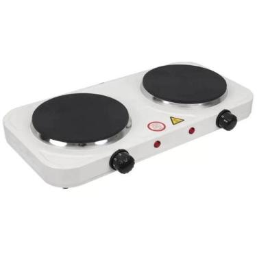 Imagem de Fogao Eletrico Cooktop 2 Bocas 2000W Branco 127V - CTMD, 110V