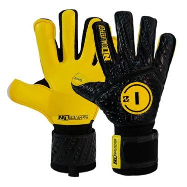 Imagem de Luva de Goleiro Campo e Society Semi Profissional N1 Cronos Cor:Yellow, Tamanho:11