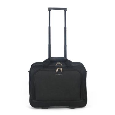 Imagem de Pasta Piloto Mala Viagem Notebook 18" Bordo Rodinhas Executiva Unissex Preta - Noronha - Polo King