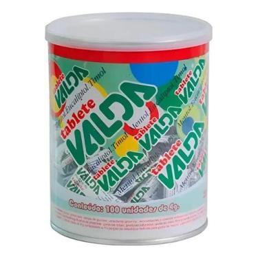 Imagem de Chiclete Tablete Goma de Mascar Valda - Pote com 100 un