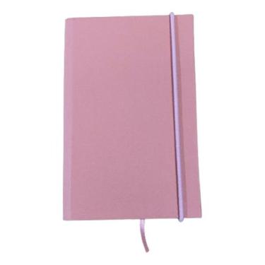 Imagem de Caderneta Sketchbook Peq. Tipo Moleskine 9x14 cm Sem Pauta - Rosa - Se