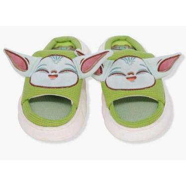 Imagem de Pantufa Chinelo Nuvem Disney Mandalorian Grogu licenciada Tamanho: 36/