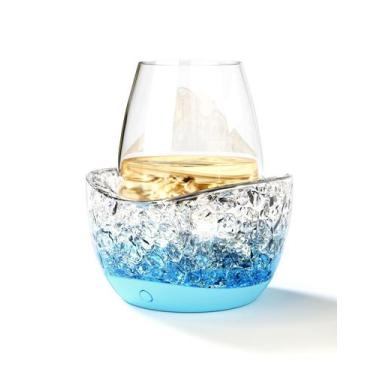 Imagem de Resfriador de Vinho POILOVES para Taça sem Haste com 10 Luzes Colorida