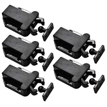 Imagem de LICTOP Trava de armário de terramoto segura com fecho magnético de porta aberta para gavetas de cozinha 5 peças