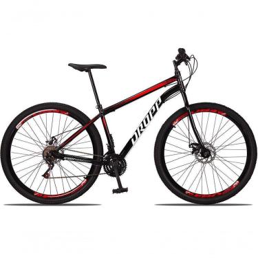 Imagem de Bicicleta 29 Dropp Sport Aço 21 Marchas Freio A Disco Preto+vermelho