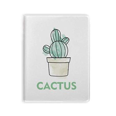 Imagem de Caderno de suculentas de cacto em aquarela para pasta de goma