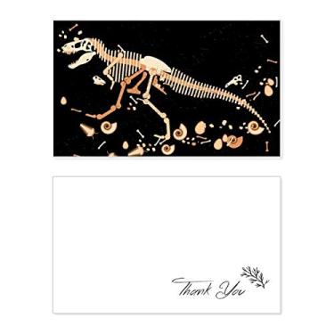 Imagem de Bones Bone Miniatura Dinossauro Cartão de Agradecimento Aniversário Aniversário Recebimento Casamento Agradecimento