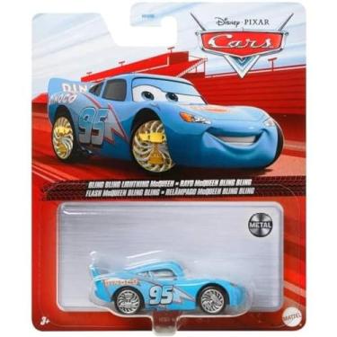 Imagem de Disney Pixar Carros Bling Bling Relâmpago McQueen 1:55 veículo fundido