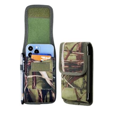 Imagem de Capa de celular camuflada com coldre, clipe de cinto camuflado Maezar para iPhone 15 Pro Max, 15 Plus, 14 Pro Max, Galaxy Note 20 S22 S21 Ultra, S20 Plus, capa de transporte com presilha para cinto